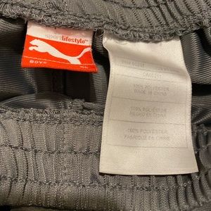 grey puma basketball shorts boys size xl